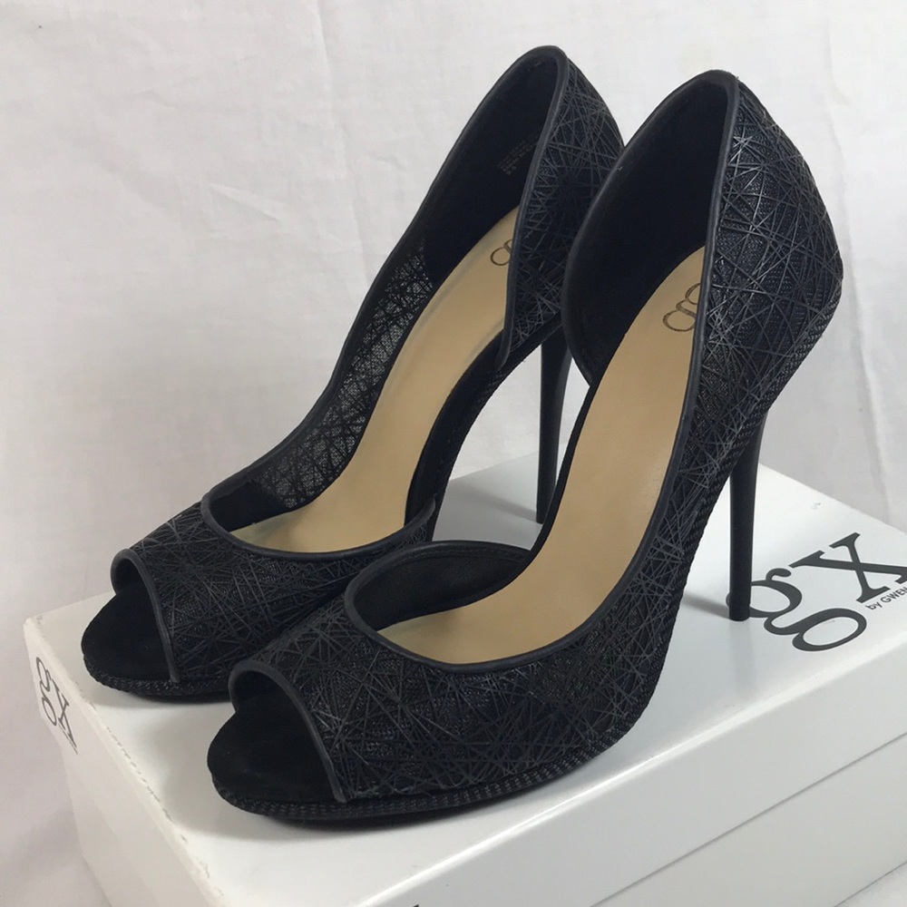 GX by Gwen Stefani “OATH” Black Heels 9.5 NEW